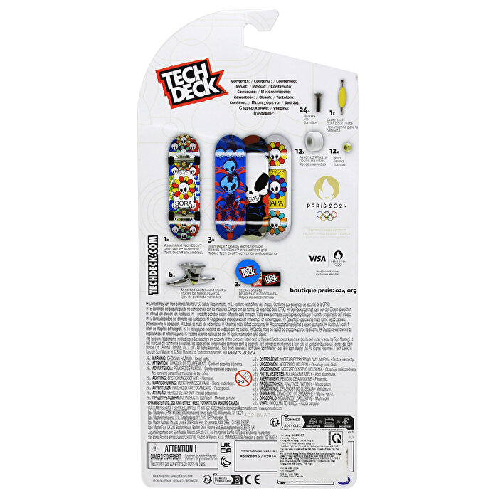 Tech Deck Paris 2024 Olympic Games Dörtlü Paket Sora