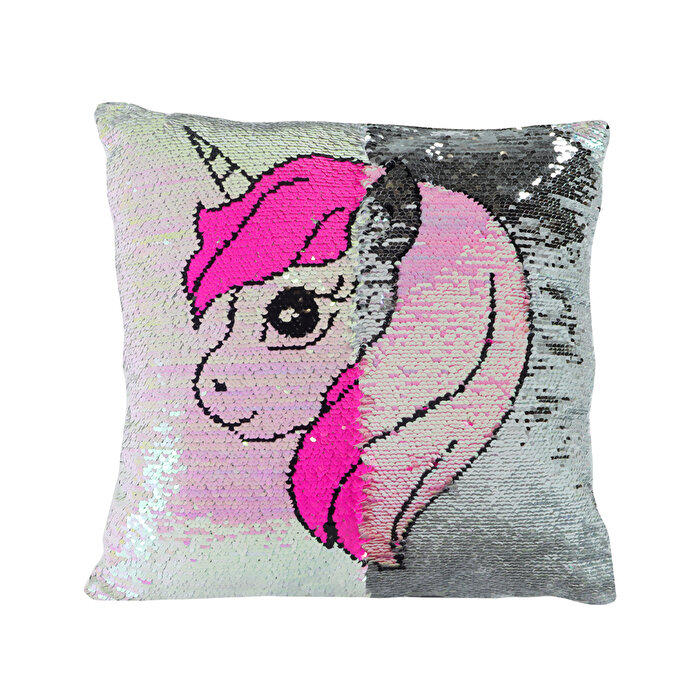 45 cm Pullu Yastıklar Pembe Unicorn