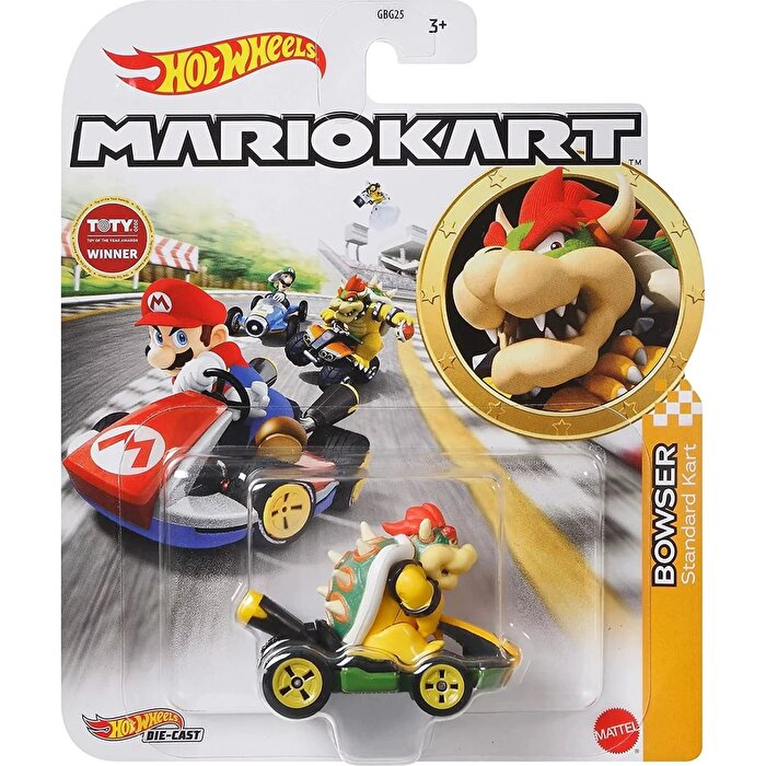 Hot Wheels Mario Kart Karakter Araçlar Bowser GRN20