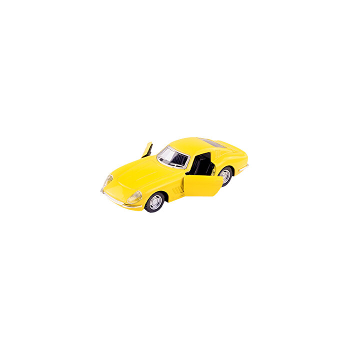 Die Cast 1:32 Klasik Spor Çek Bırak Araba Sarı