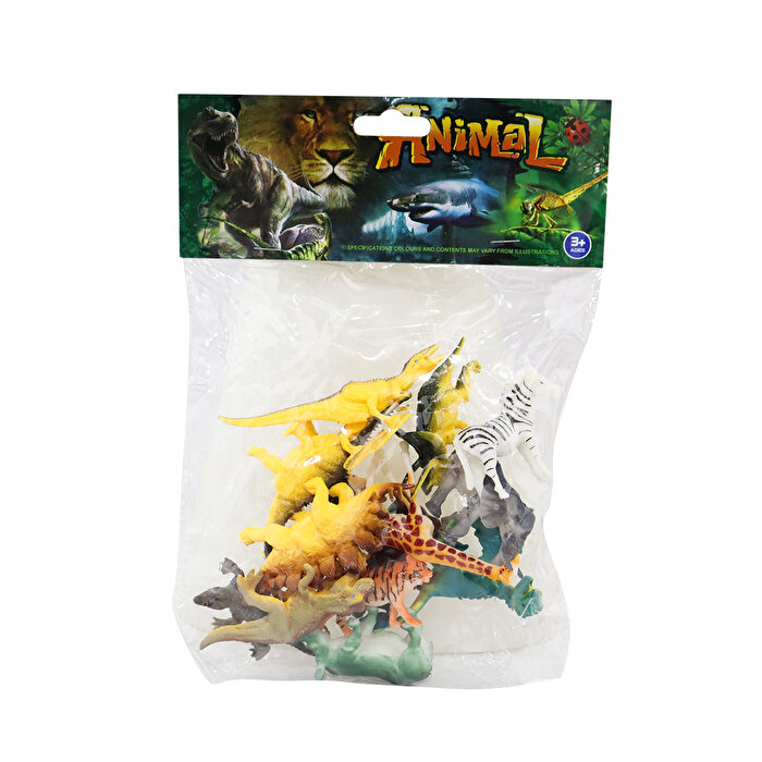Poşetli Vahşi Hayvan Seti 15 Parça