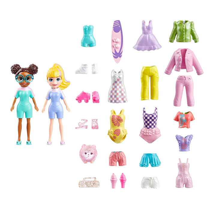 Polly Pocket ve Arkadaşları Farklı Moda Aksesuarları Oyun Setleri HRD61