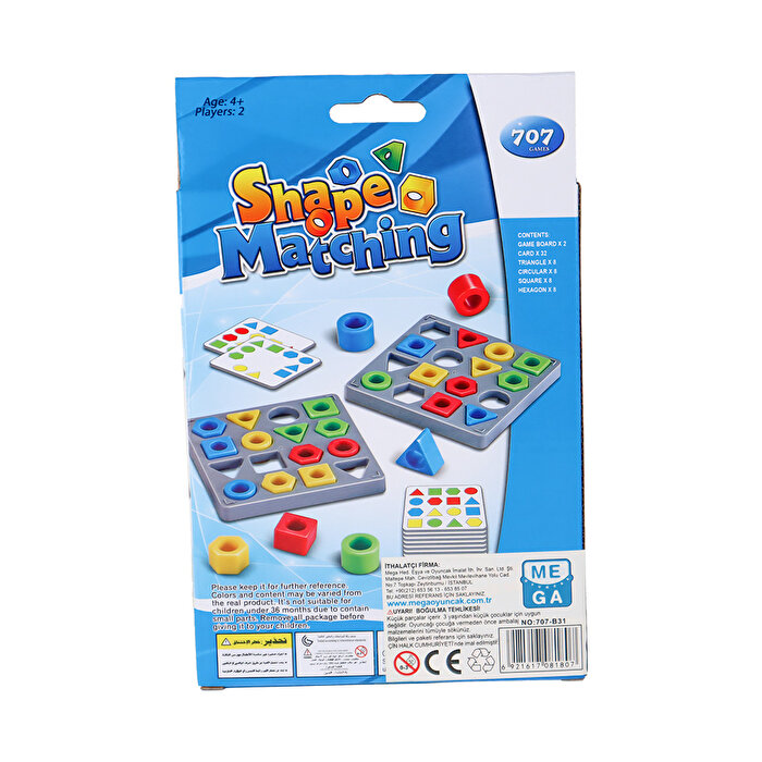 Shape Matching Kutu Oyunu
