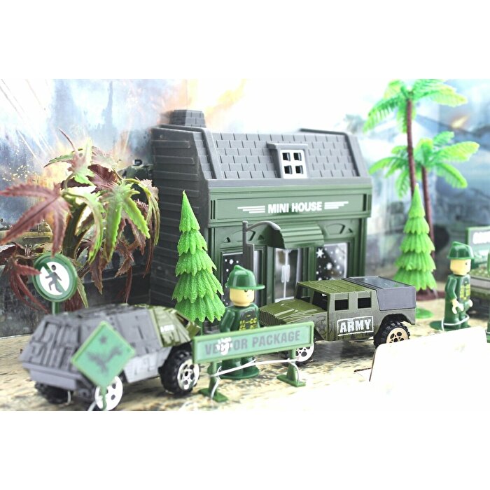 Aksesuarlı Metal Asker Seti