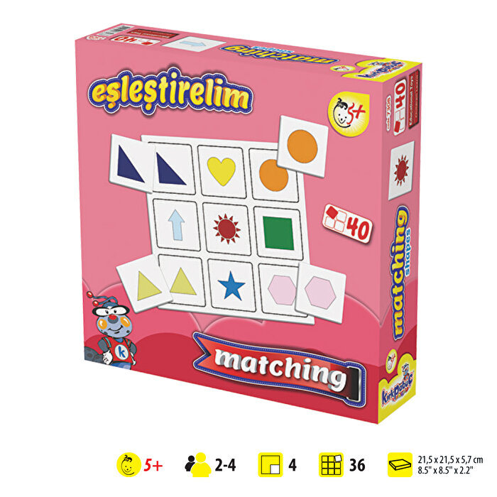 Kırkpabuç Şekilleri Eşleştirelim Eğitici Oyun
