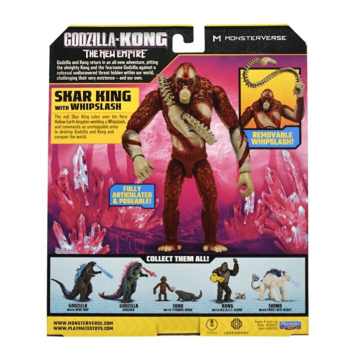 Godzilla ve Kong Aksiyon Figür Skar King With Whipslash 15 Cm