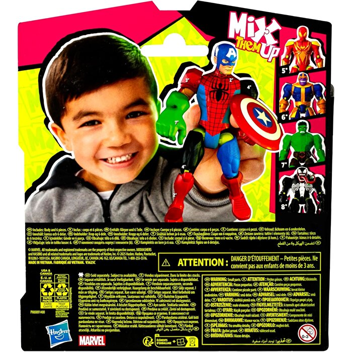 Avengers MixMashers Captain America Aksiyon Figürü