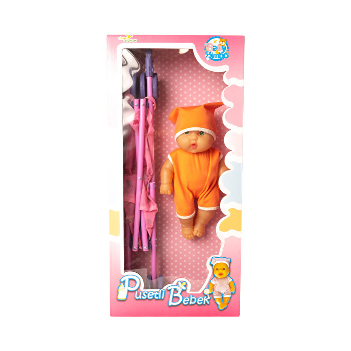 Baston Pusetli Bebek Turuncu Tulumlu