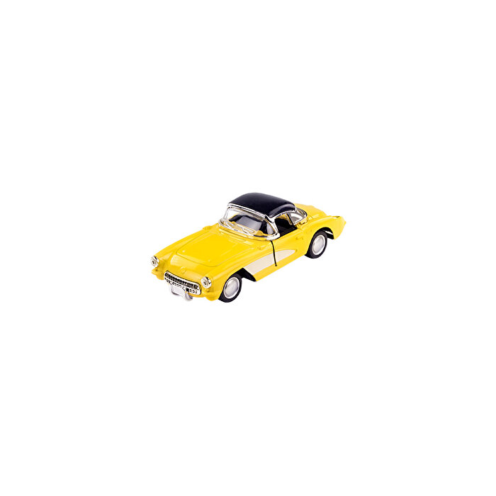 Die Cast 1:32 Klasik Roadster Çek Bırak Araba Sarı