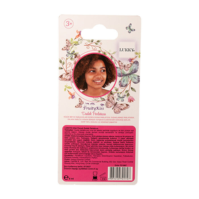 Lukky Çilek Parçacıklı Lip Gloss