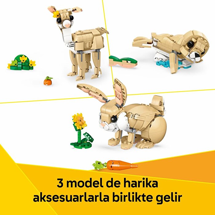LEGO Creator 3'ü 1 Arada Arada Sevimli Tavşan 31162