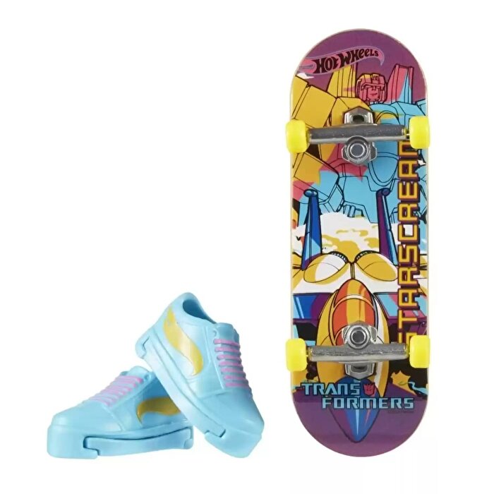 Hot Wheels Skate Parmak Kaykay ve Ayakkabı Paketleri Starscream HVK39