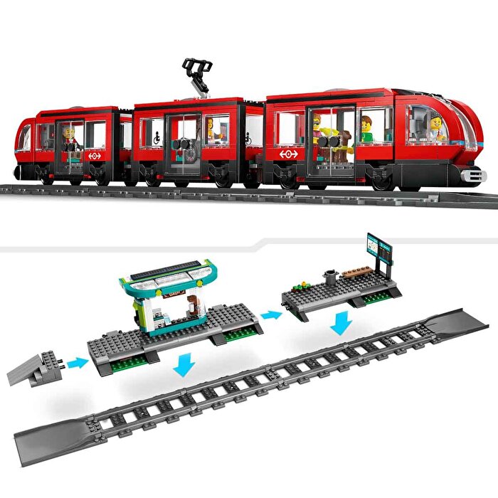 LEGO City Şehir Merkezi Tramvay İstasyonu 60423
