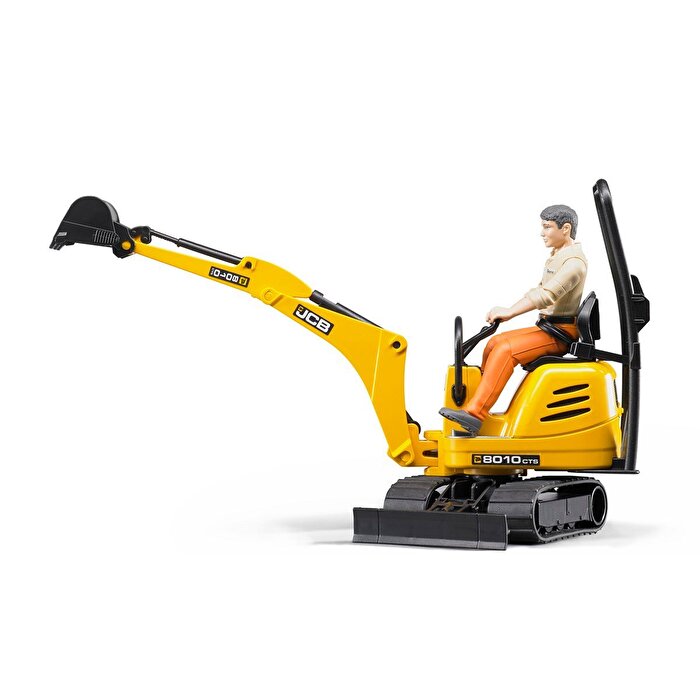 Bruder Jcb Mikro Ekskavatör 8010 Cts ve İnşaat İşçisi