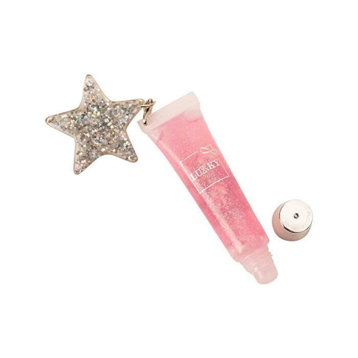 Lukky Simli Çilek Aromalı Lila Dudak Parlatıcısı