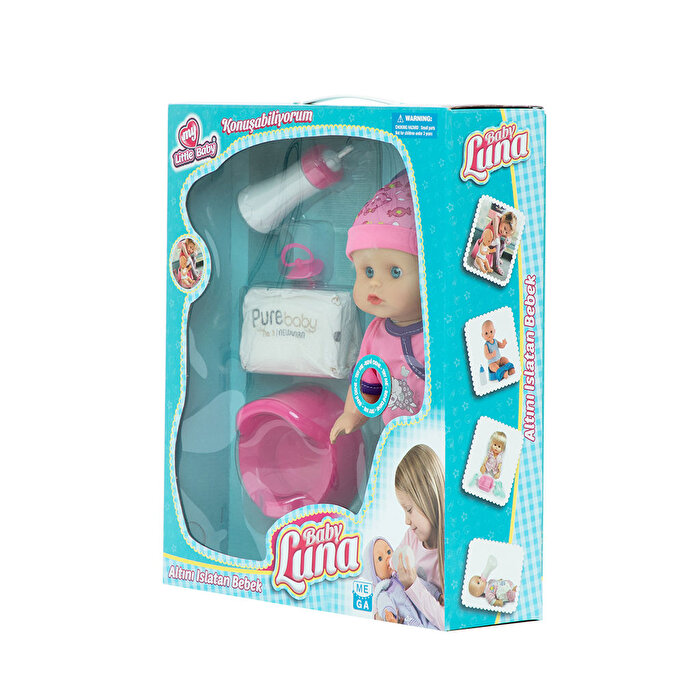 Baby Luna Altını Islatan Bebek Pembe Tulumlu