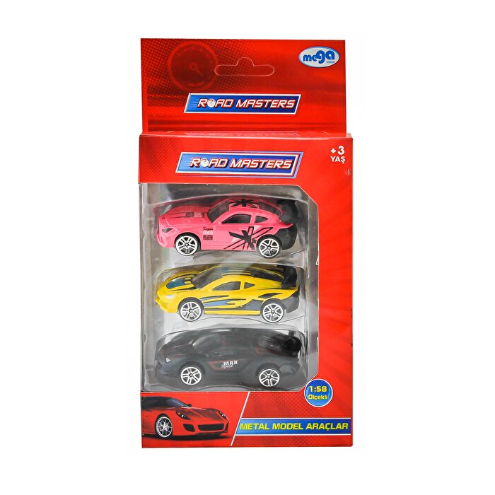 1:58 Die Cast Üçlü Metal Model Araçlar