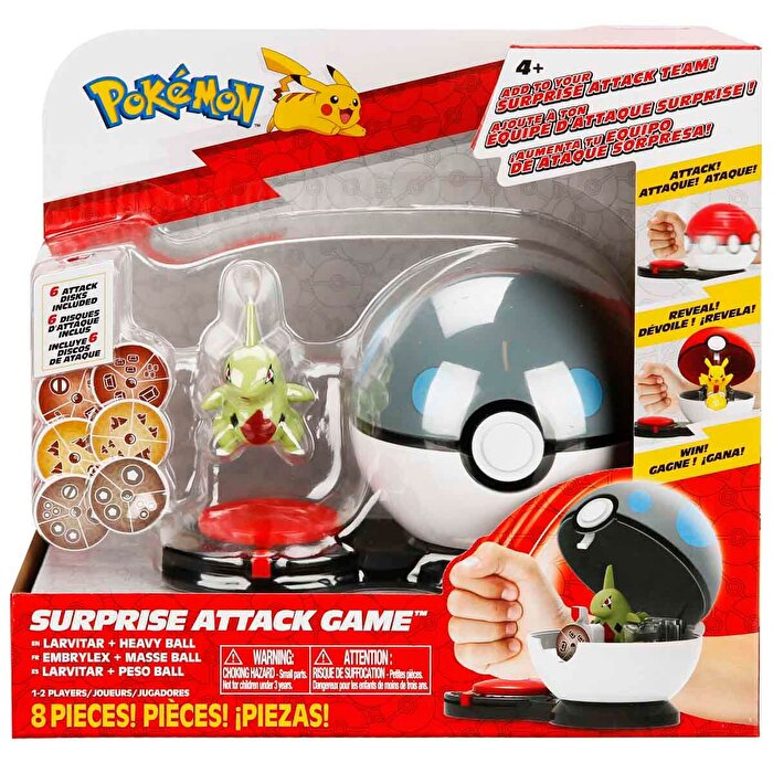 Pokemon Surprise Attack Oyun Seti Larvitar ve Heavy Ball