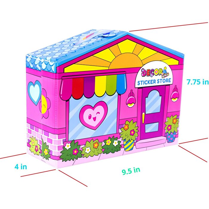 Decora Girlz Bebeği ve Sticker Store Oyun Seti