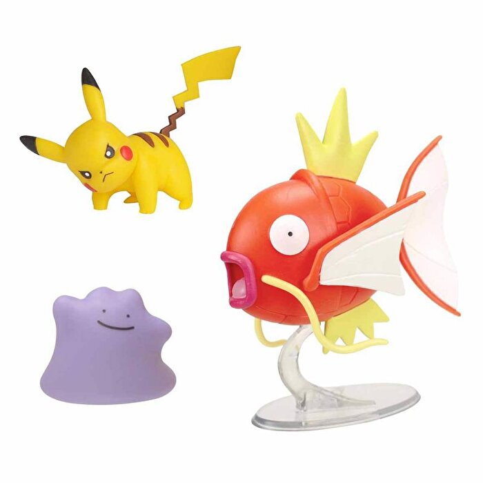 Pokemon Battle Figür 3'lü Set S10 Magikarp Pikachu Ditto
