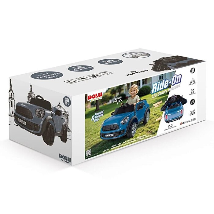 Dolu Oyuncak Ride On Kumandalı 12 Volt Akülü Araba Mavi