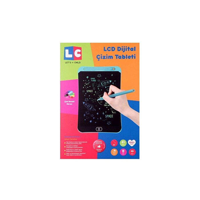 Lcd Dijital Çizim Tableti Turkuaz