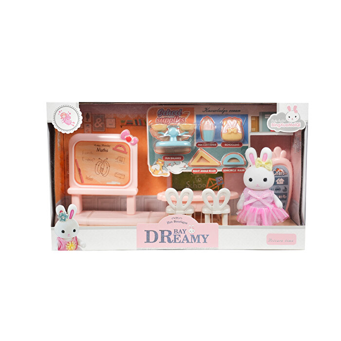 Bay Dreamy Mini Tavşan Okul Seti Matematik Sınıfı