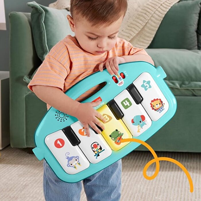 Fisher Price'tan Neşeli Hayvanlar Piyanolu Jimnastik Merkezi HWY49