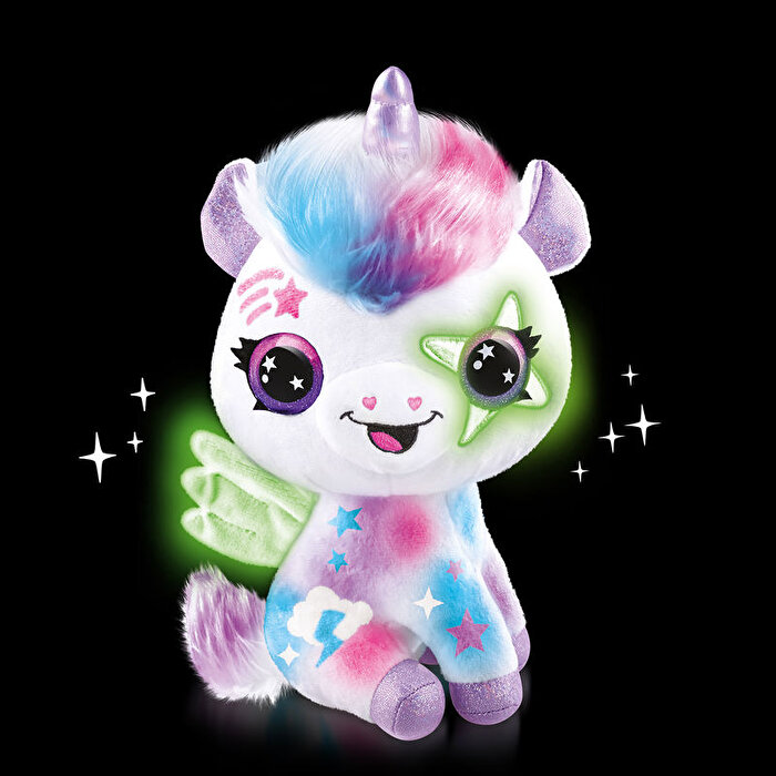 Airbrush Plush Karanlıkta Parlayan Unicorn