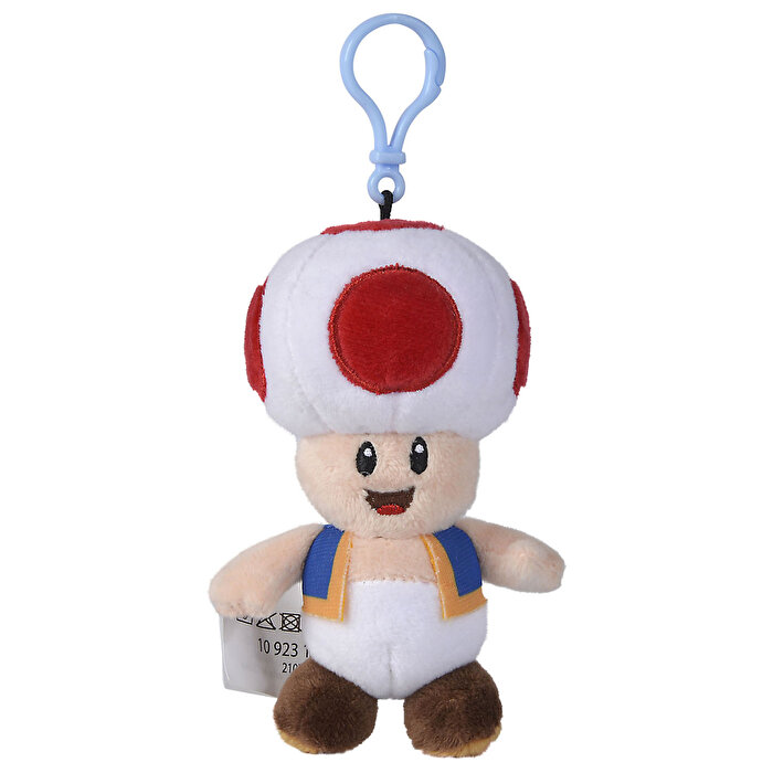 Super Mario 12,5 Cm Peluş Anahtarlık Toad