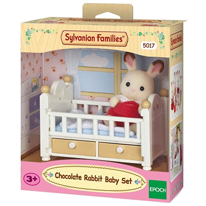 Sylvanian Families Çikolata Kulaklı Tavşan Bebek ve Yatağı