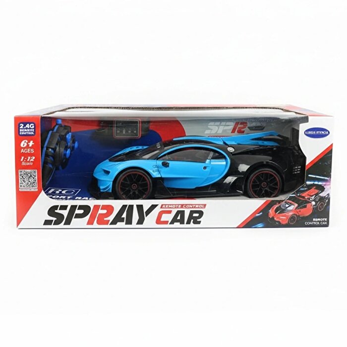 Şarjlı Bilek Kontrollü Duman Atan Uzaktan Kumandalı Araba Mavi