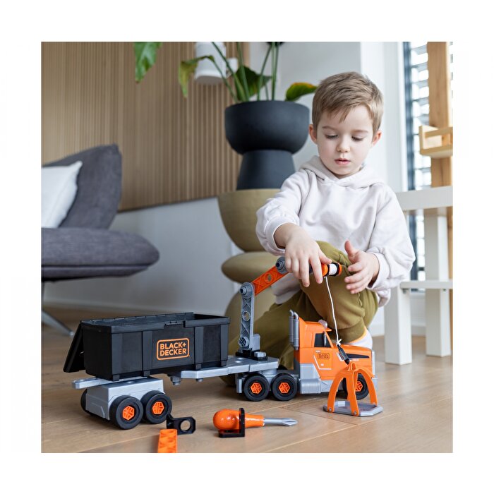 Smoby Black+Decker Alet Çantalı Vinçli Kamyon