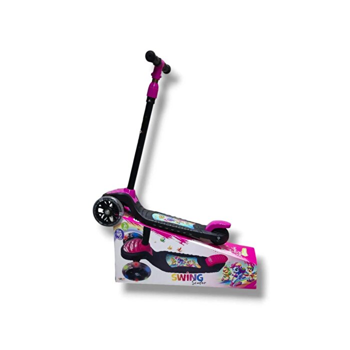Swing Işıklı Scooter Pembe