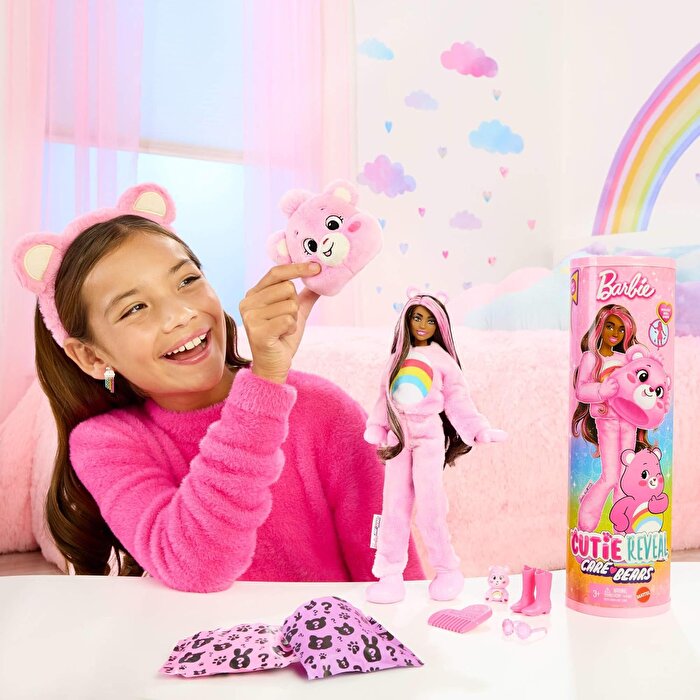 Barbi̇e Cuti̇e Reveal Care Bear Seri̇si̇ JCN95