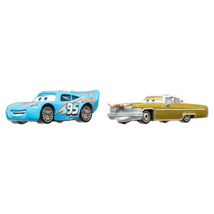 Cars İkili Karakter Araçlar Bling Bling Lightning Mcqueen & Tex Dinoco JDH42