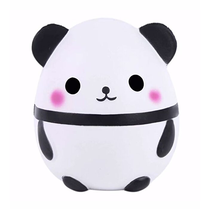 Büyük Squeeze Anahtarlık Yuvarlak Panda