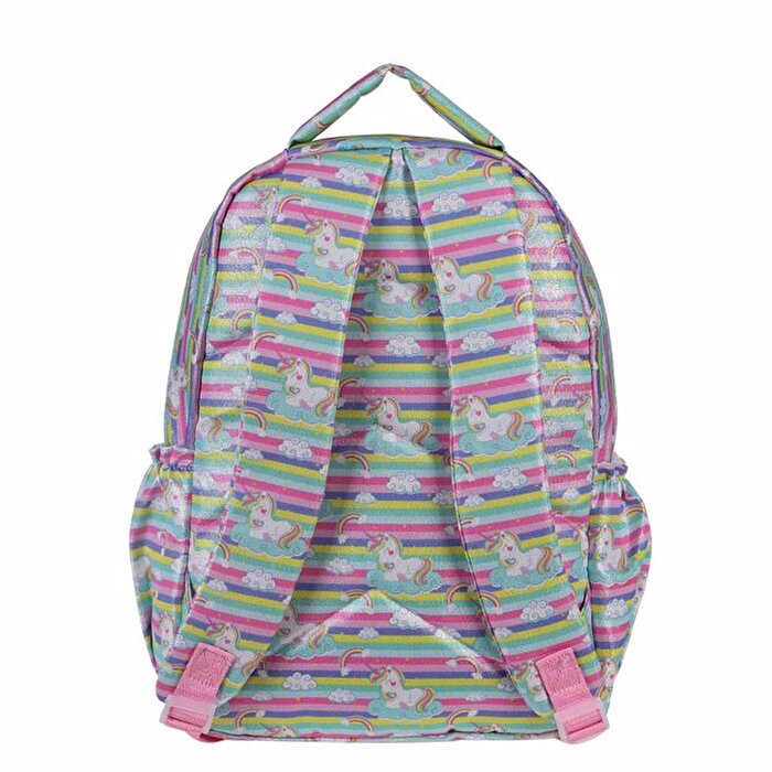 Kaukko Kids & Love Unicorn Sırt Çantası Aynalı Simli