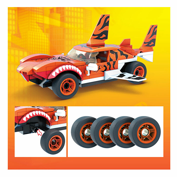 Mega Bloks Hot Wheels Monster Truck Blok Araçlar Tiger Shark GVM26