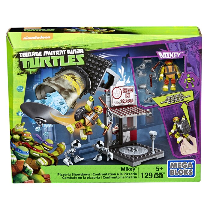 Mega Bloks TMNT Mikey Pizzeria Showdown 129 Parça