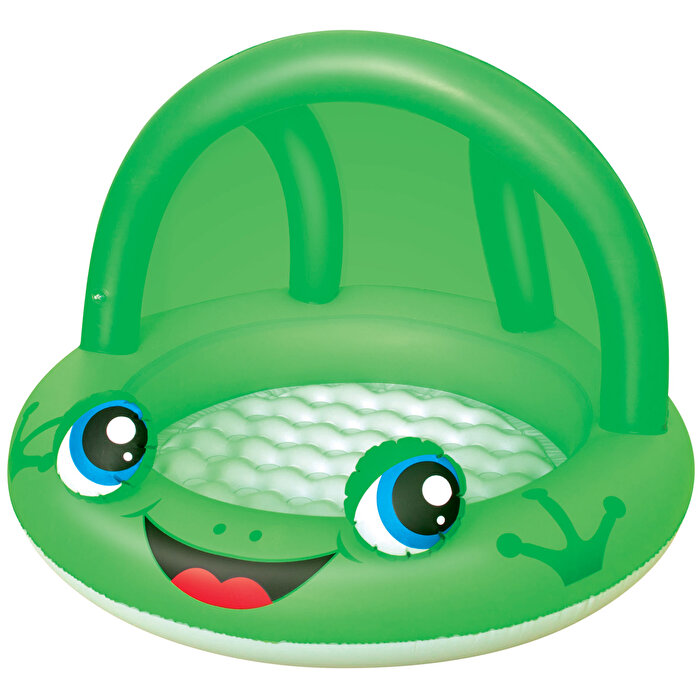 Gölgelikli Kurbağa Bebek Oyun Havuzu 97x66 cm.