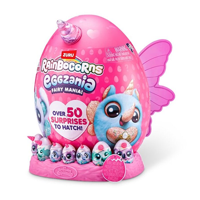 Rainbocorns Eggzania Fairy Peluş Sürpriz Paket Pembe Kanat 92106