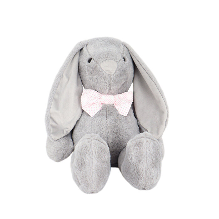 Papyonlu Uzun Kulak Tavşan Gri 60 Cm