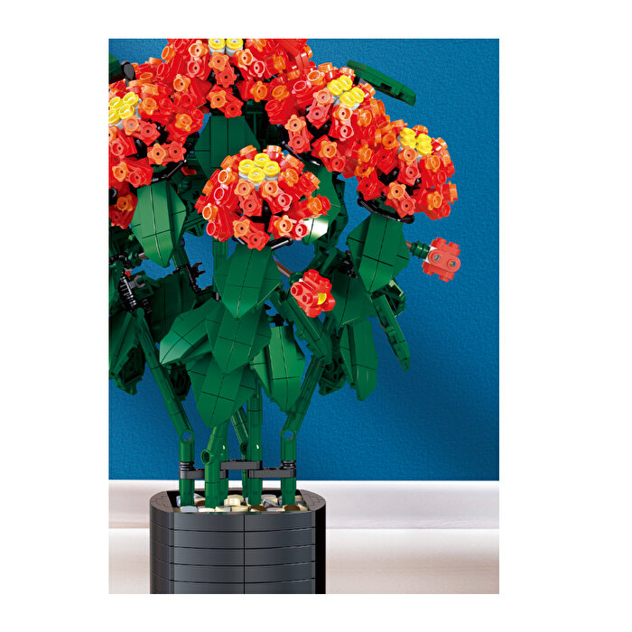 Mega Blok Çiçek Lantana (Çalı Minesi) 1615 Parça