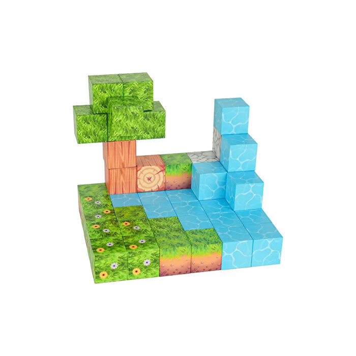 Magnivity Orman Temalı Manyetik Bloklar Kutu 47 Parça