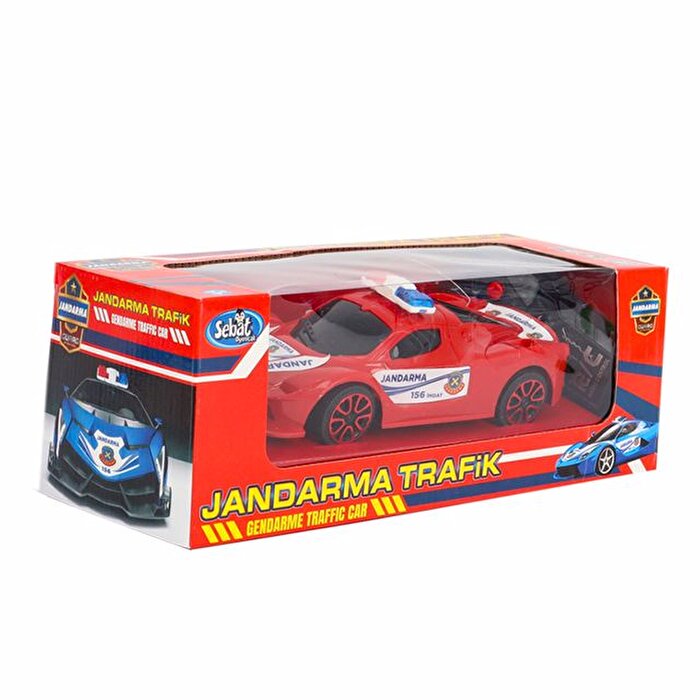 Uzaktan Kumandalı 2 Fonksiyonlu Jandarma Aracı Kırmızı