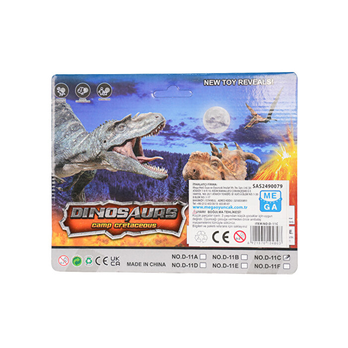 Dinozor Triceratops Figür Kahverengi