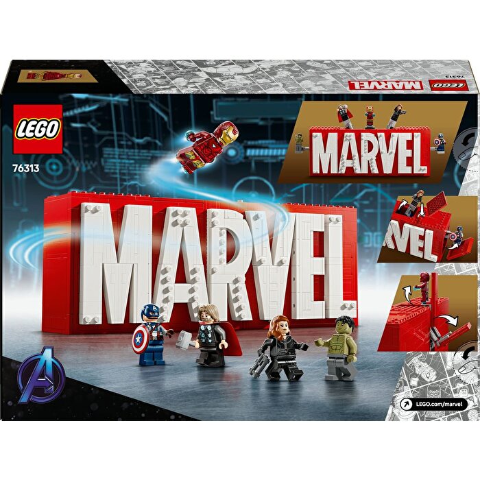 LEGO MARVEL Logosu ve Mini Figürleri 76313