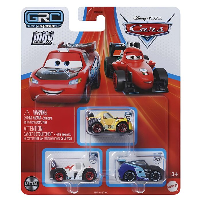 Cars Mini Karakter Arabalar Üçlü Paket HXY61