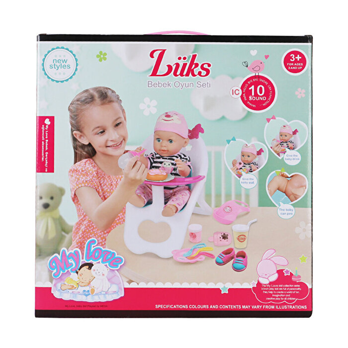 Babydoll My Love Bebek ve Masa Sandalyesi 35 Cm